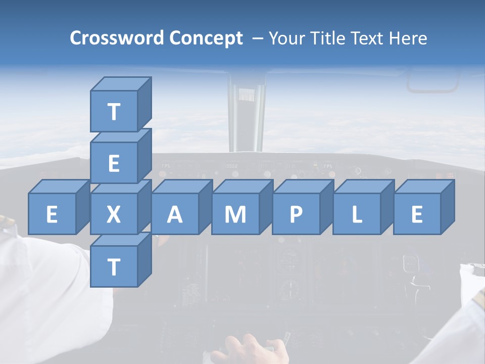 Glass Window Flight PowerPoint Template