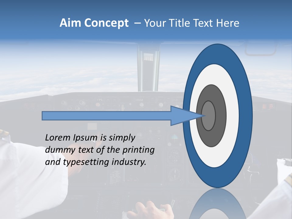 Glass Window Flight PowerPoint Template
