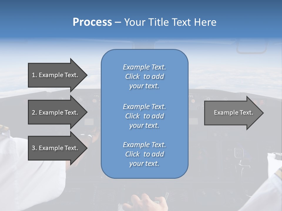 Glass Window Flight PowerPoint Template