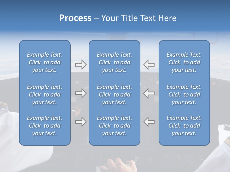 Glass Window Flight PowerPoint Template