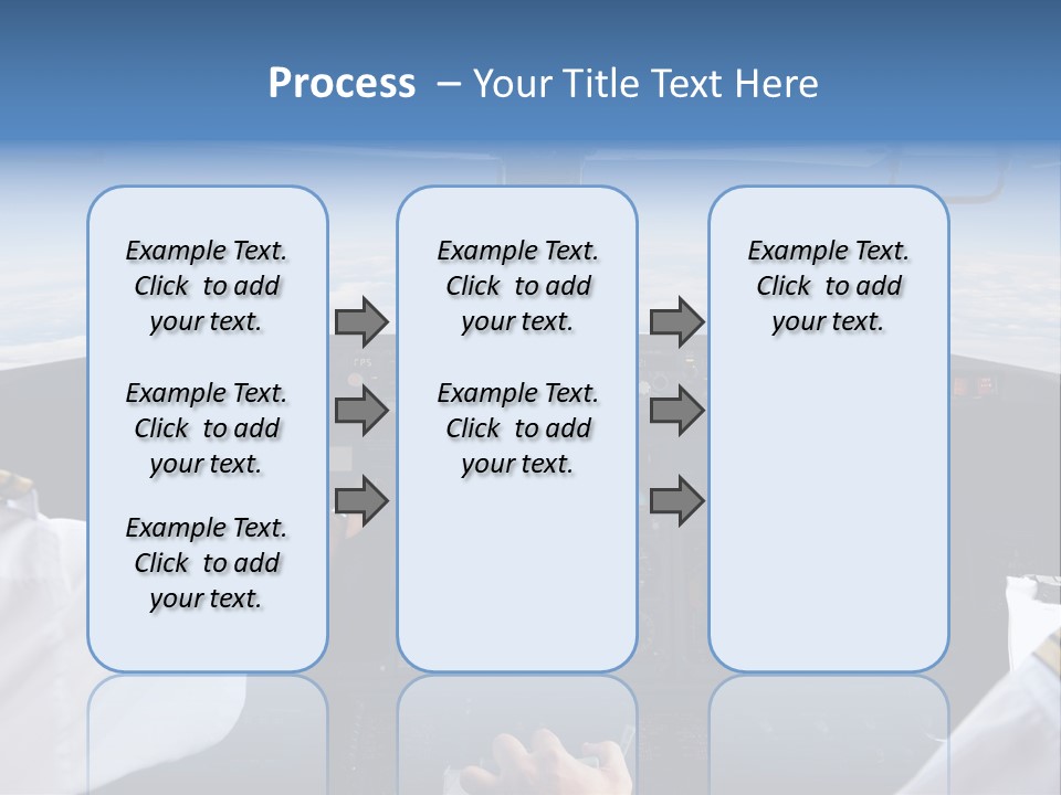 Glass Window Flight PowerPoint Template