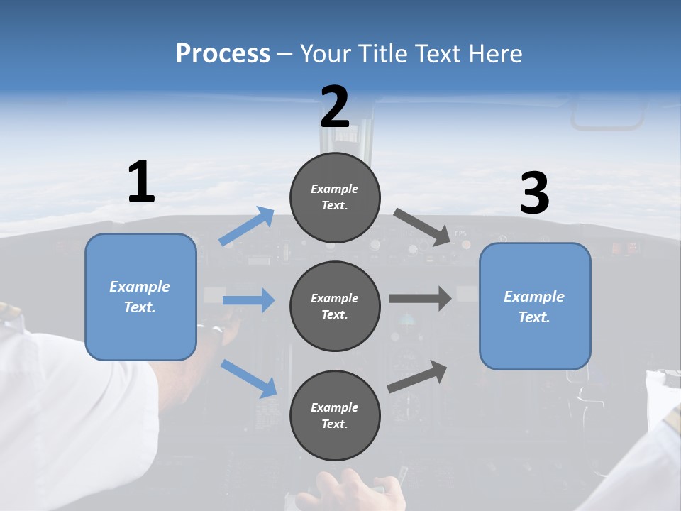 Glass Window Flight PowerPoint Template