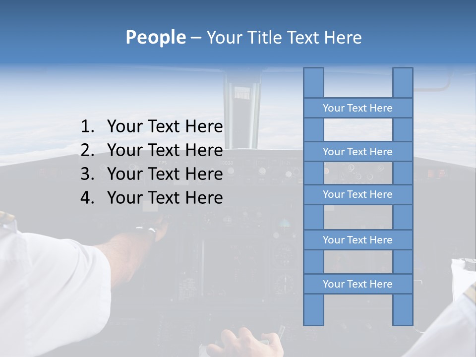 Glass Window Flight PowerPoint Template
