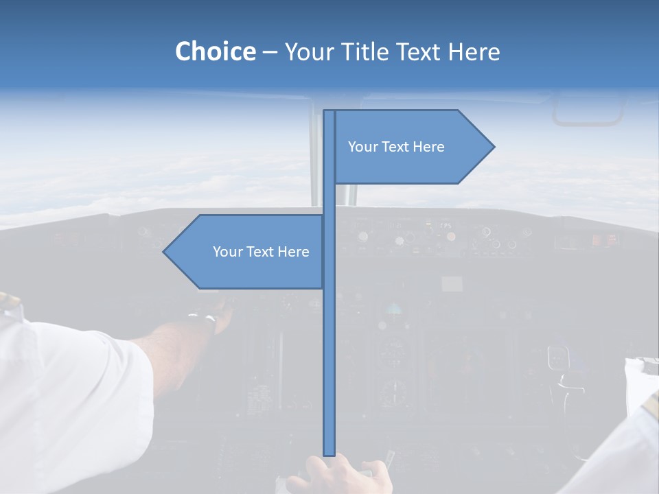 Glass Window Flight PowerPoint Template