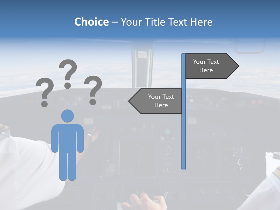 Glass Window Flight PowerPoint Template