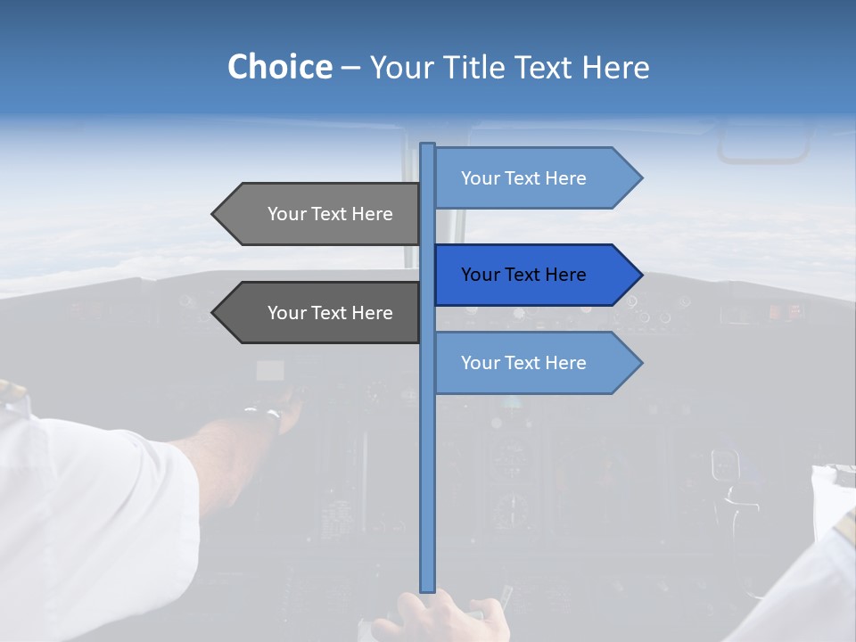 Glass Window Flight PowerPoint Template