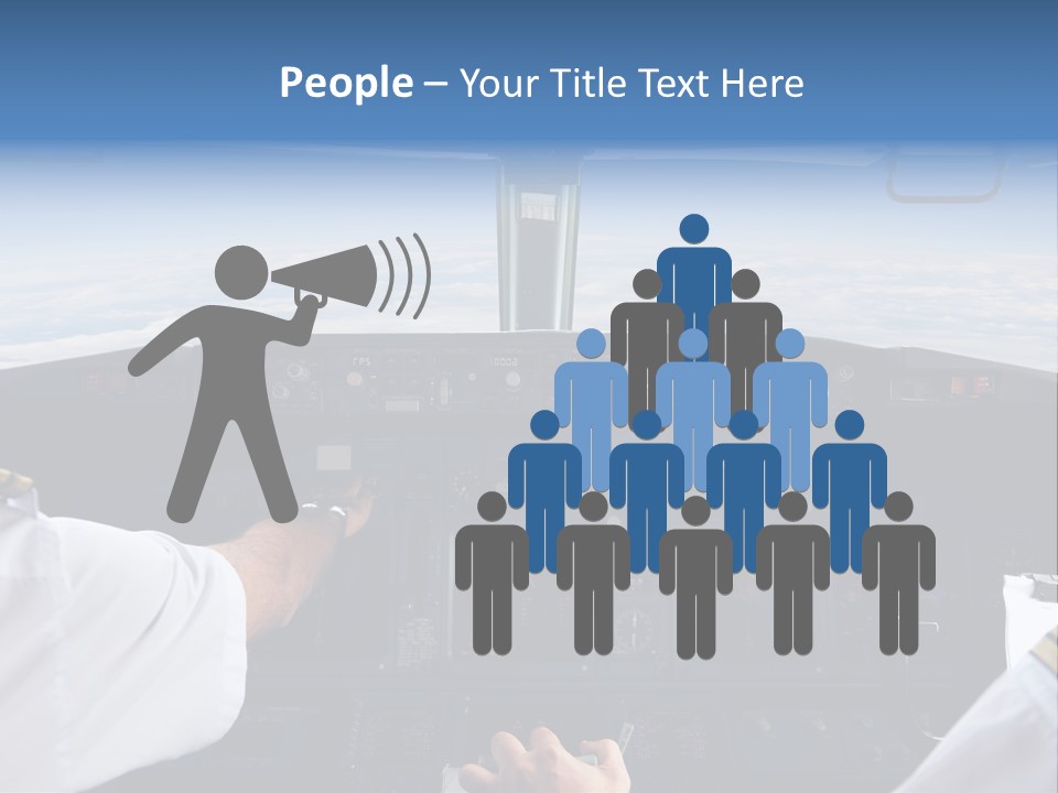 Glass Window Flight PowerPoint Template