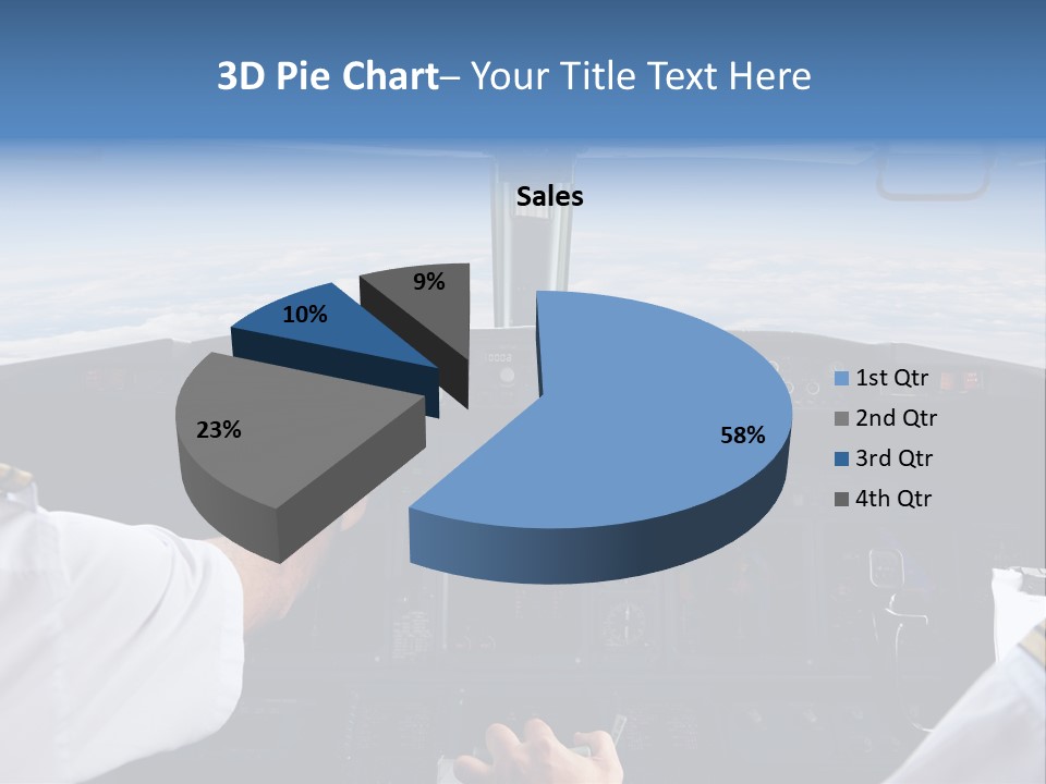 Glass Window Flight PowerPoint Template