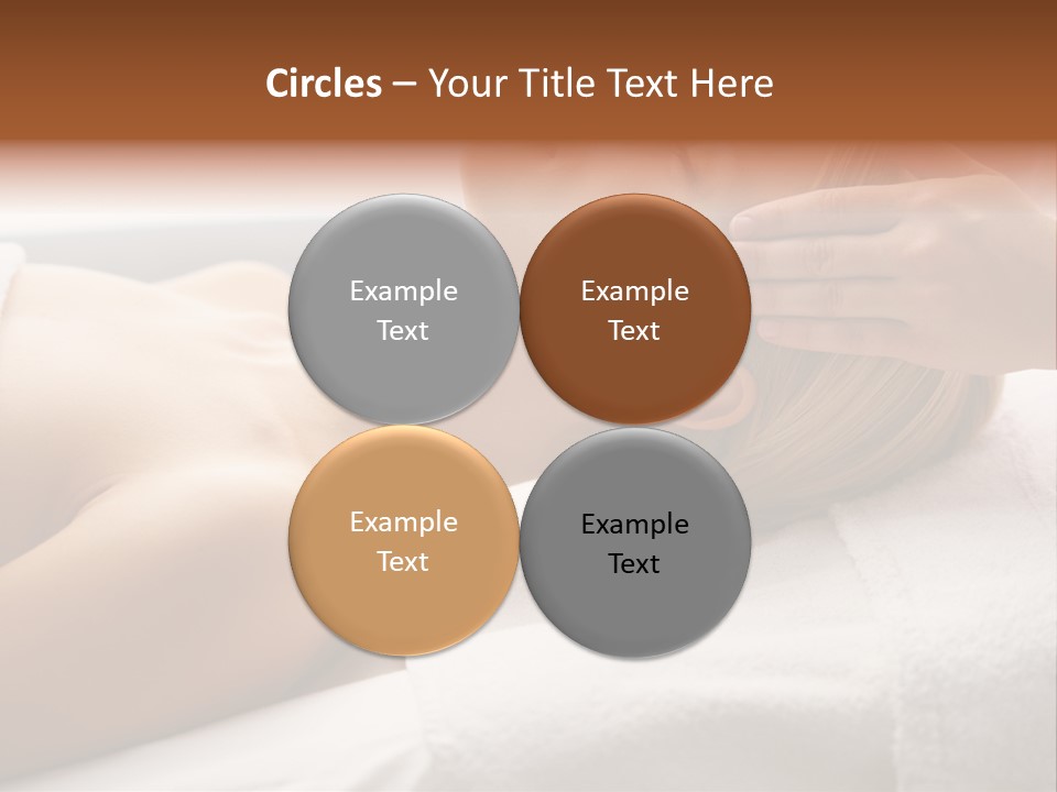 Pretty Person Lying PowerPoint Template