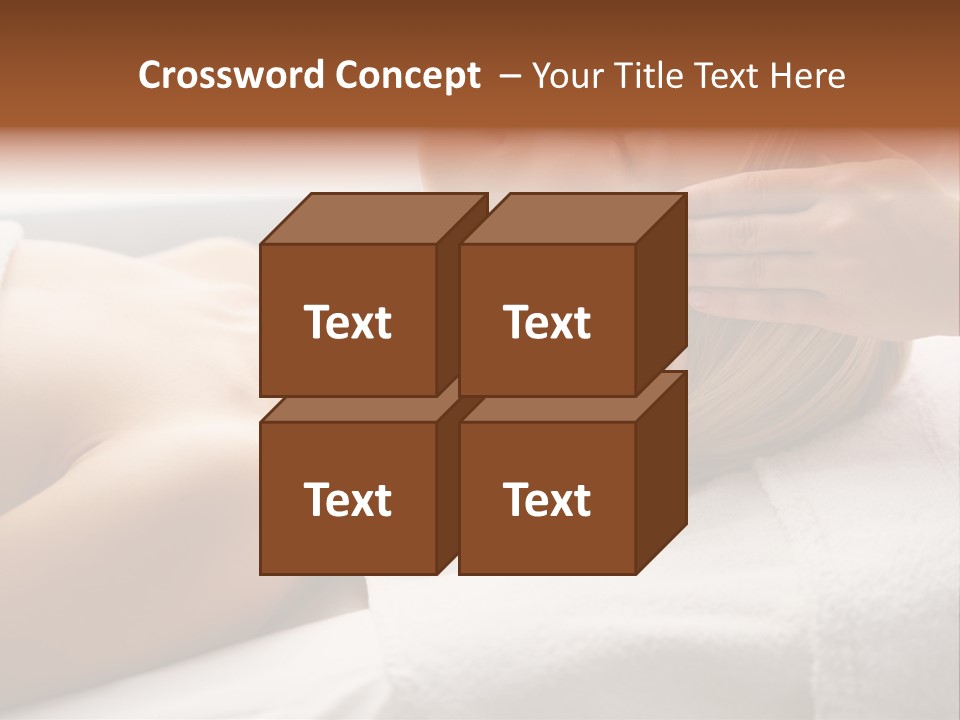 Pretty Person Lying PowerPoint Template