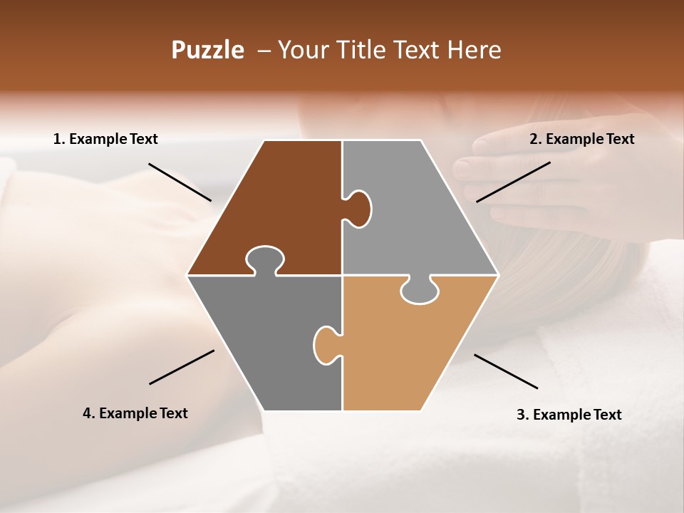 Pretty Person Lying PowerPoint Template