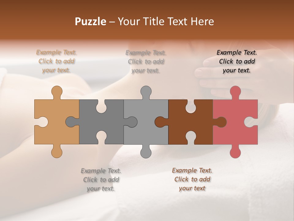 Pretty Person Lying PowerPoint Template