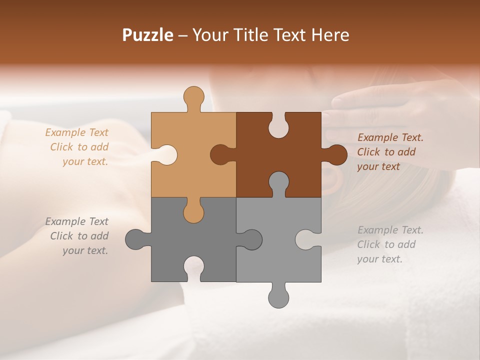 Pretty Person Lying PowerPoint Template