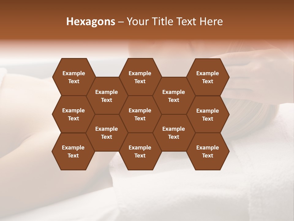 Pretty Person Lying PowerPoint Template