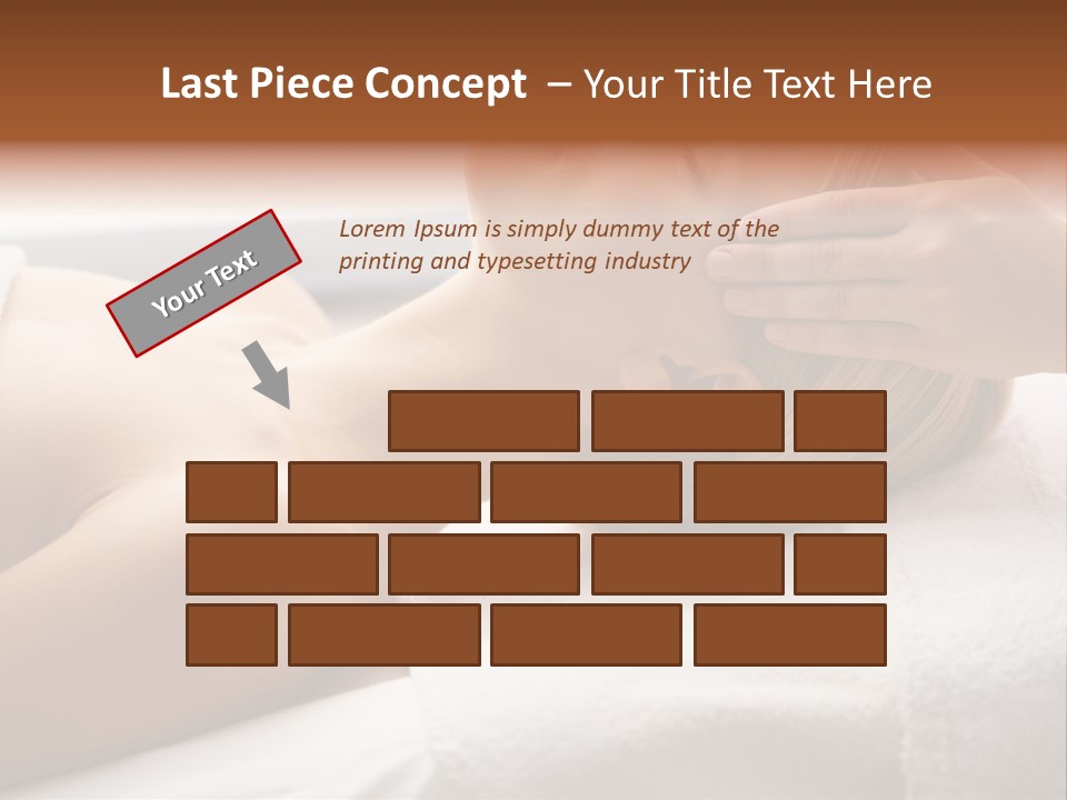 Pretty Person Lying PowerPoint Template