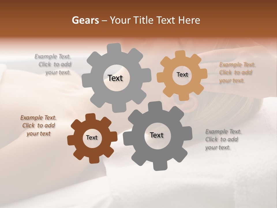 Pretty Person Lying PowerPoint Template