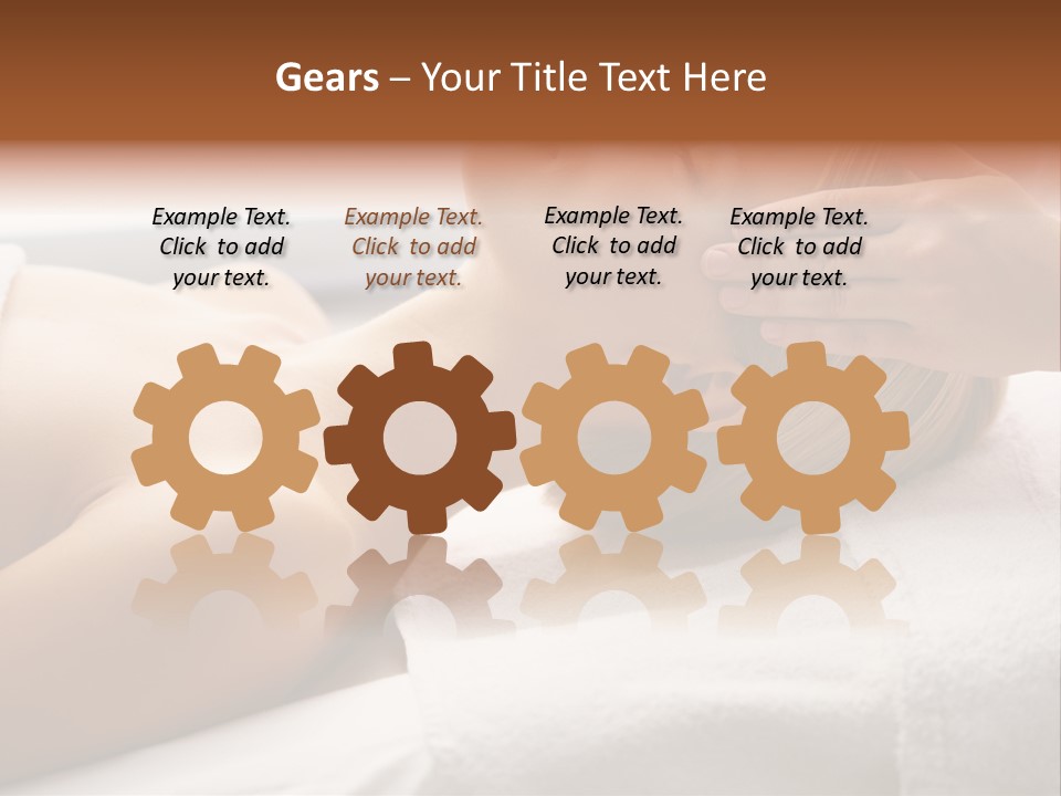 Pretty Person Lying PowerPoint Template