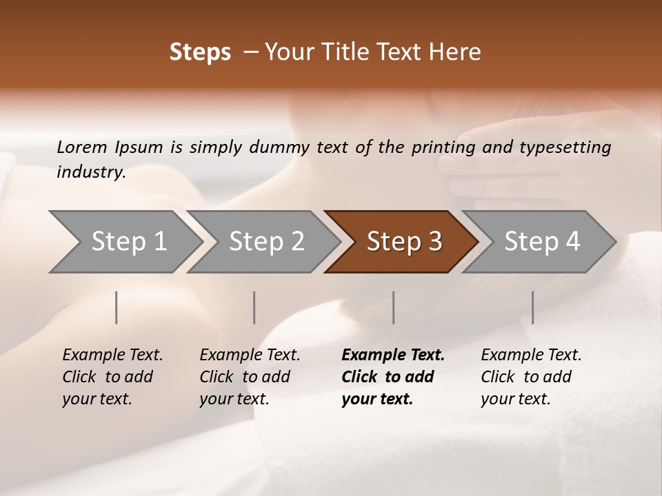 Pretty Person Lying PowerPoint Template