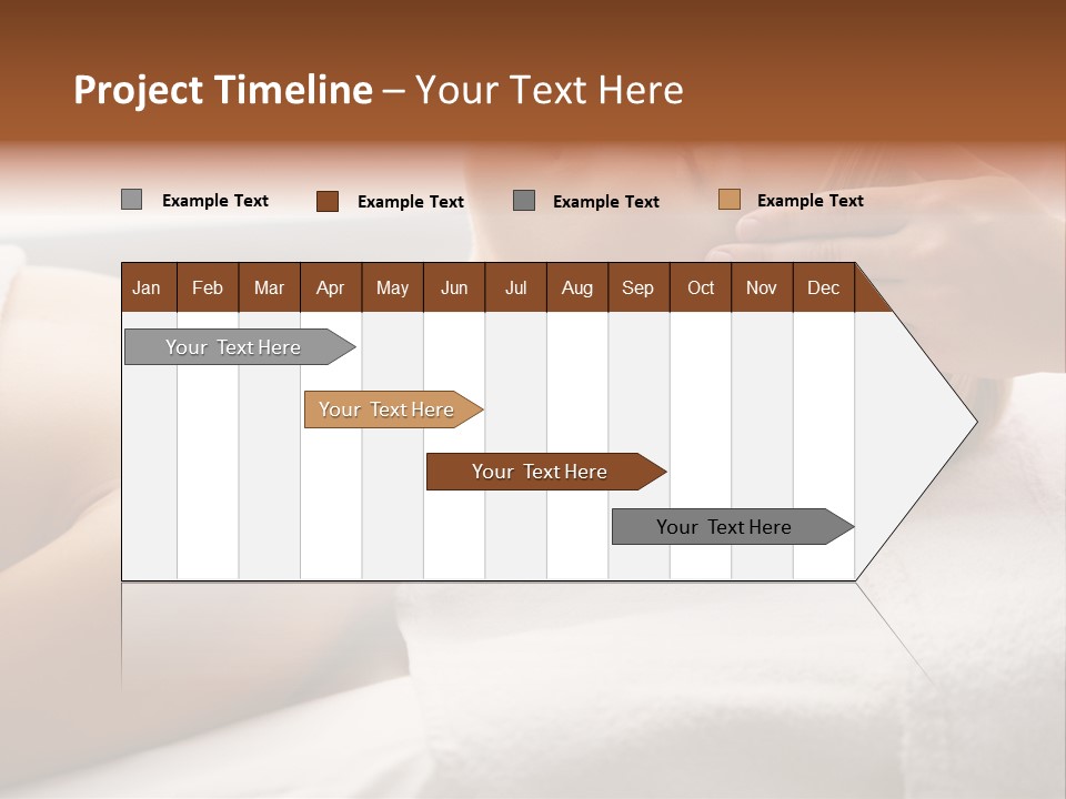 Pretty Person Lying PowerPoint Template