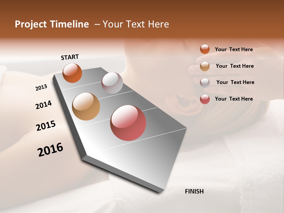 Pretty Person Lying PowerPoint Template