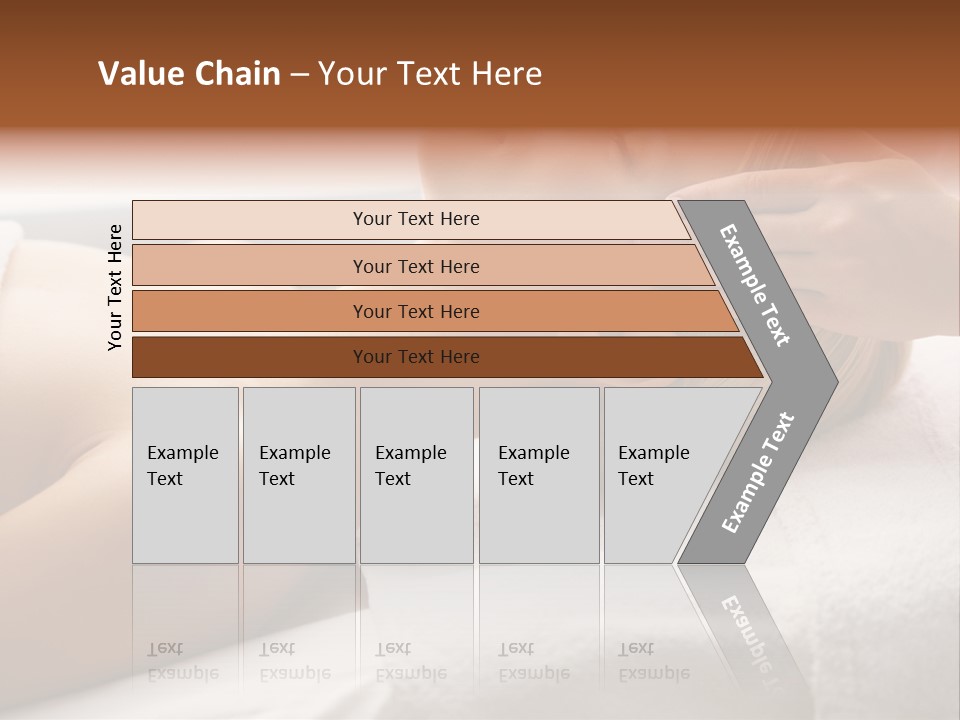 Pretty Person Lying PowerPoint Template