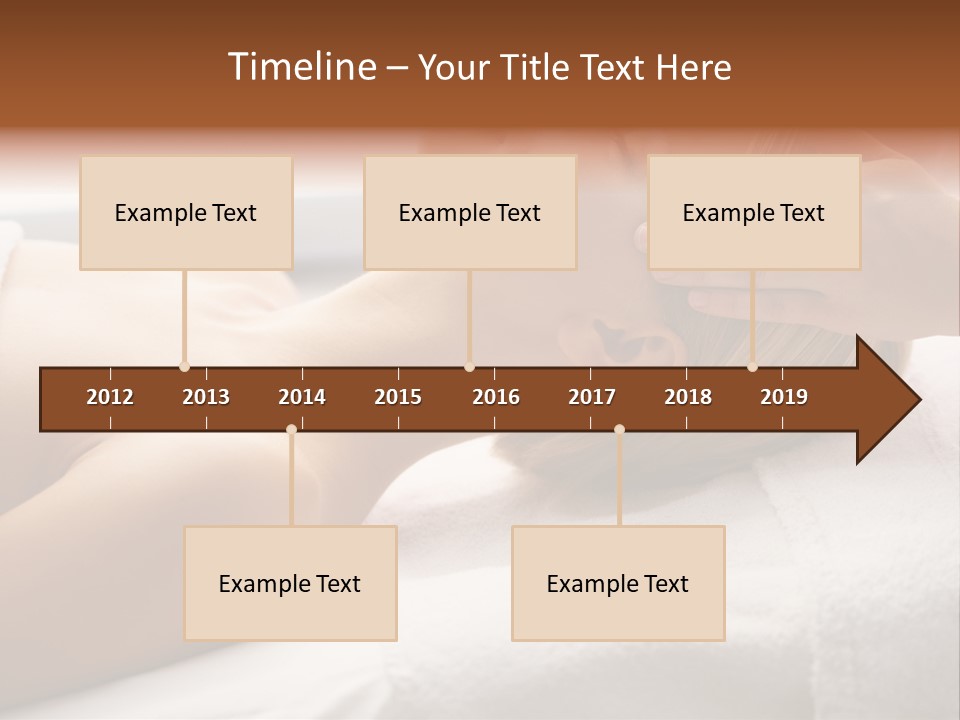 Pretty Person Lying PowerPoint Template