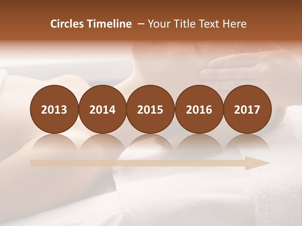 Pretty Person Lying PowerPoint Template