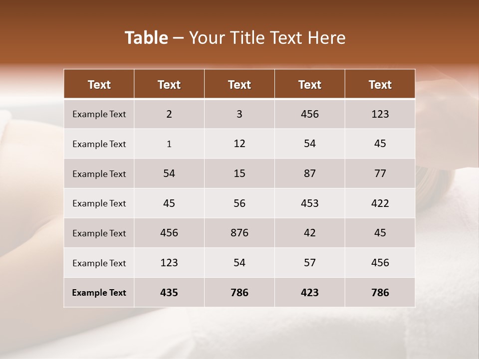 Pretty Person Lying PowerPoint Template