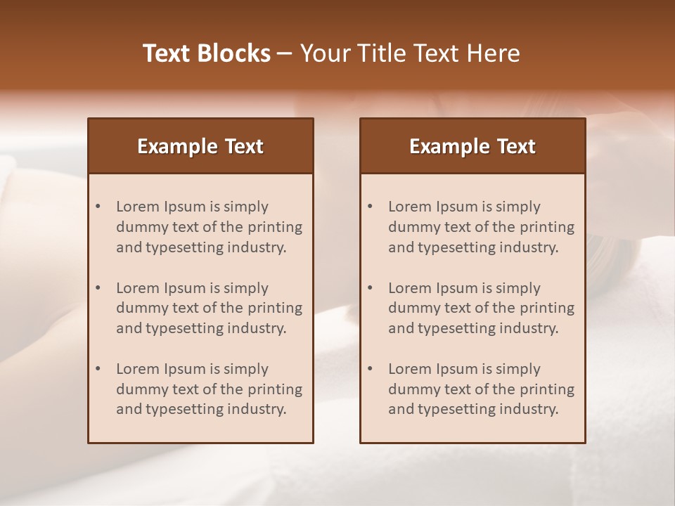 Pretty Person Lying PowerPoint Template