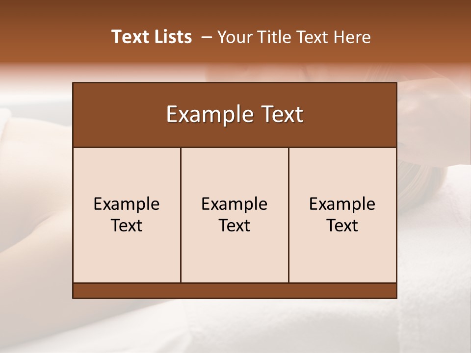 Pretty Person Lying PowerPoint Template