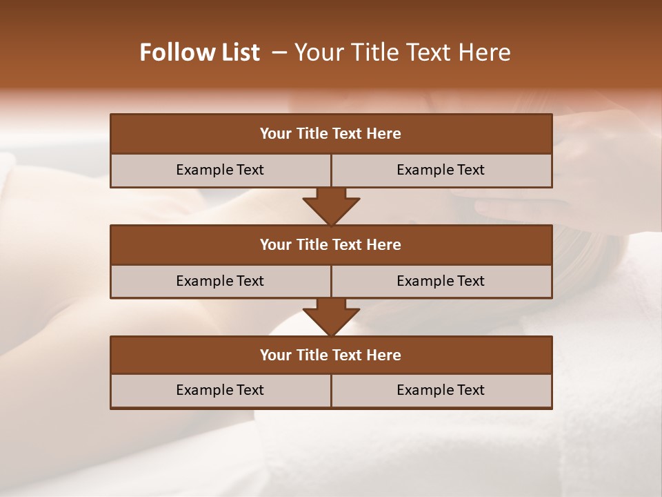 Pretty Person Lying PowerPoint Template