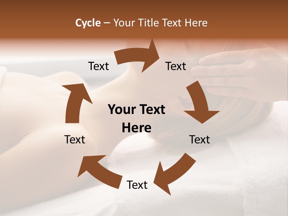 Pretty Person Lying PowerPoint Template