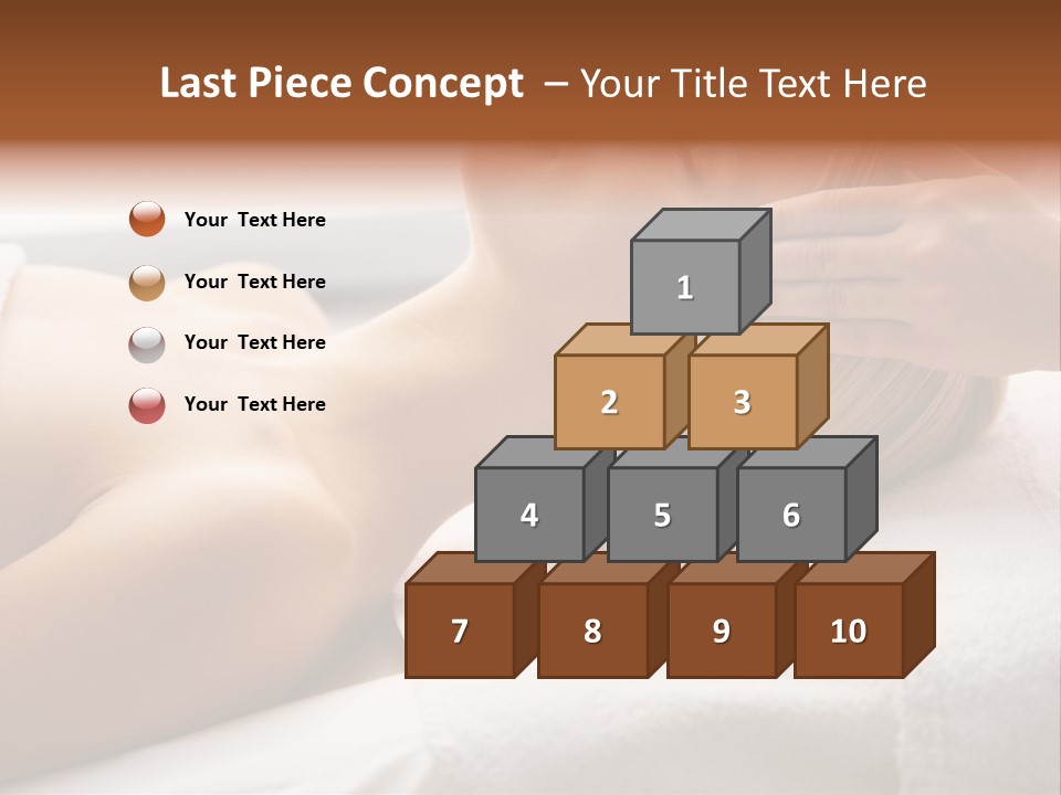 Pretty Person Lying PowerPoint Template