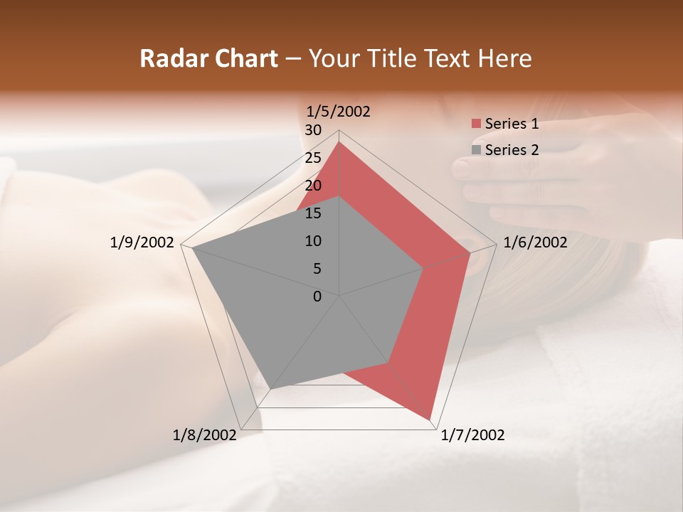 Pretty Person Lying PowerPoint Template