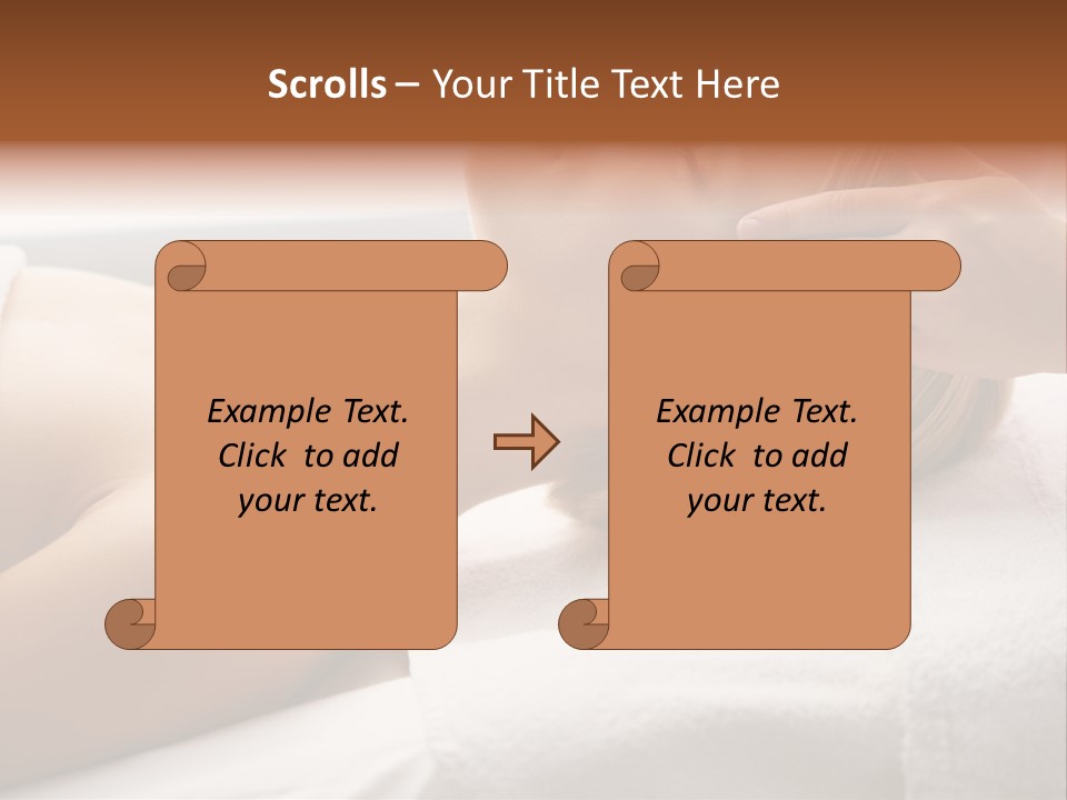 Pretty Person Lying PowerPoint Template