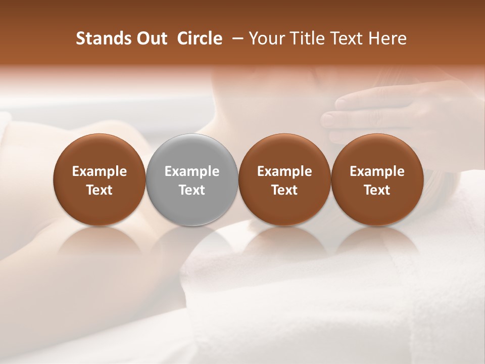 Pretty Person Lying PowerPoint Template