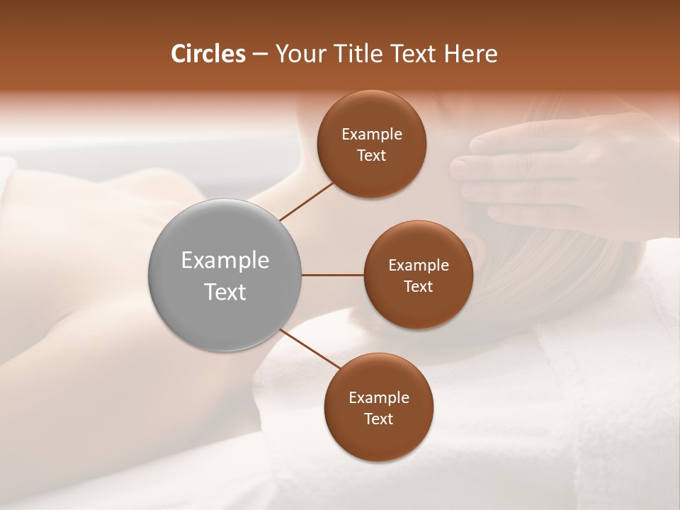 Pretty Person Lying PowerPoint Template