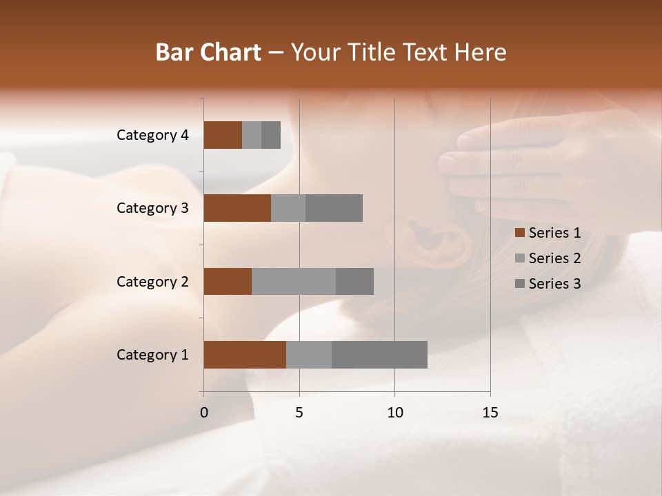 Pretty Person Lying PowerPoint Template