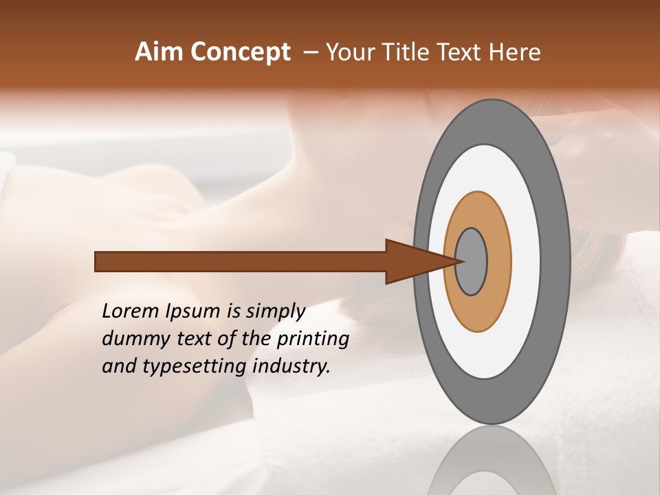 Pretty Person Lying PowerPoint Template