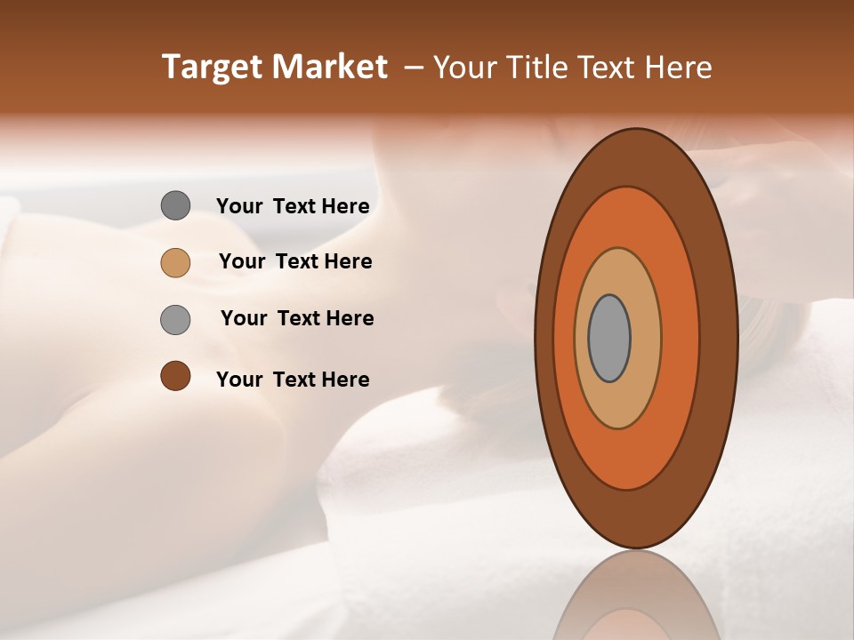 Pretty Person Lying PowerPoint Template