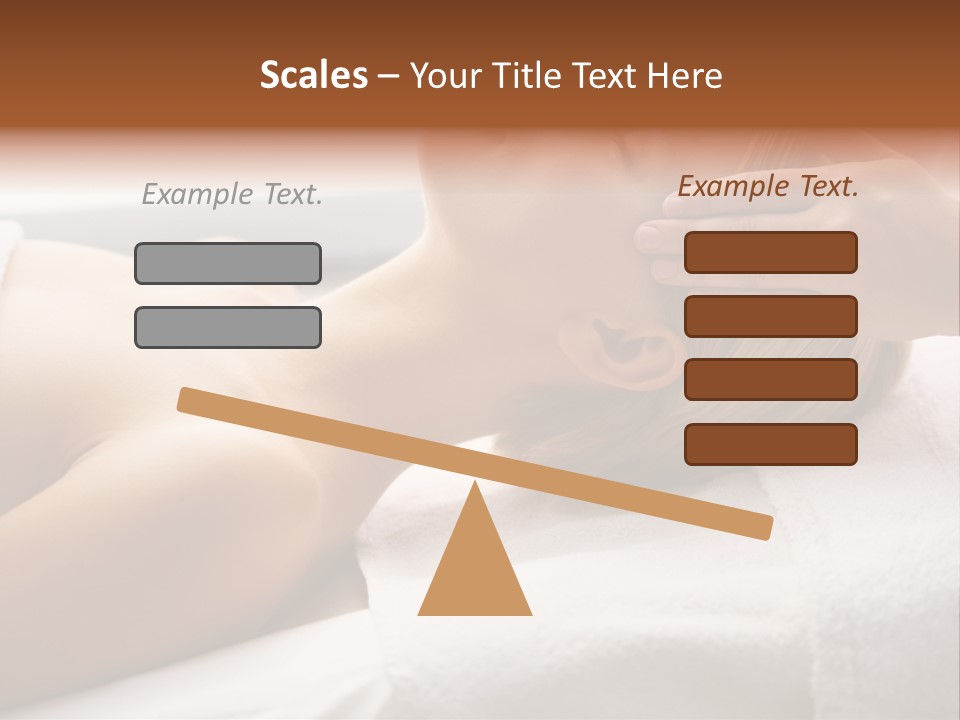 Pretty Person Lying PowerPoint Template