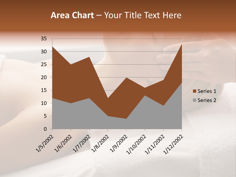 Pretty Person Lying PowerPoint Template