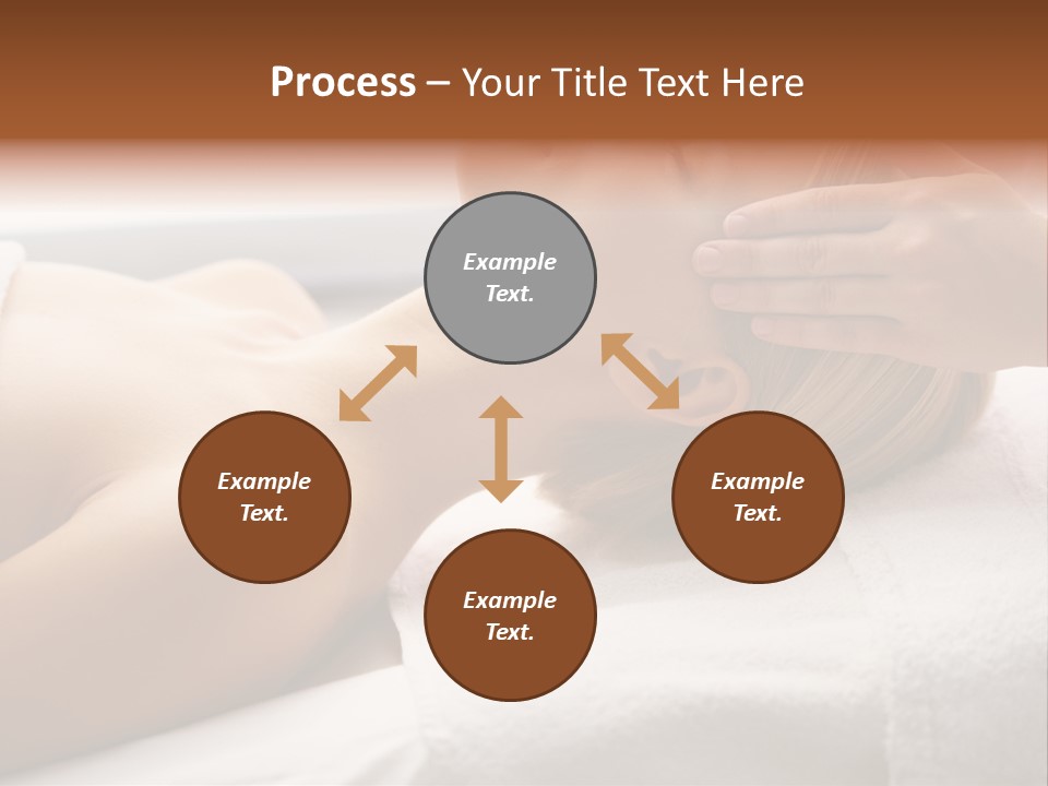 Pretty Person Lying PowerPoint Template