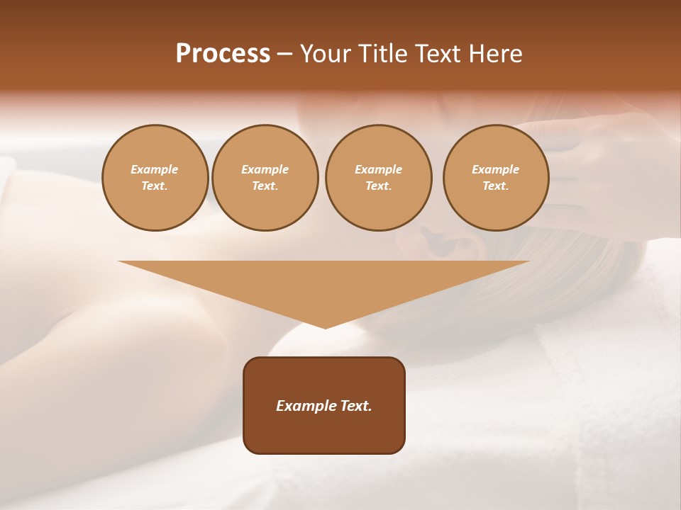 Pretty Person Lying PowerPoint Template