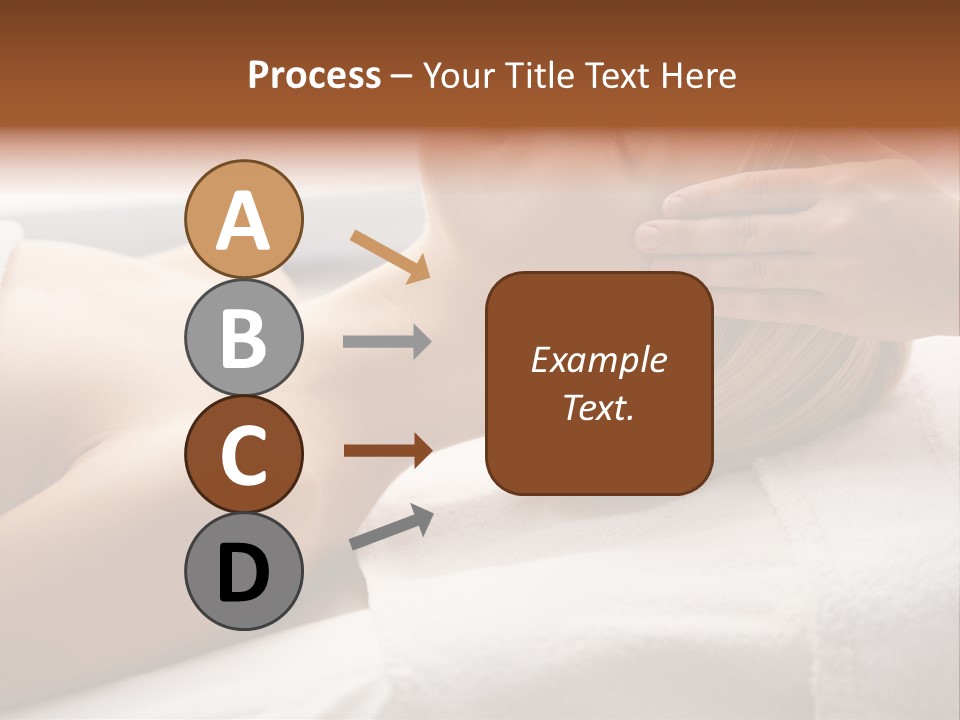 Pretty Person Lying PowerPoint Template