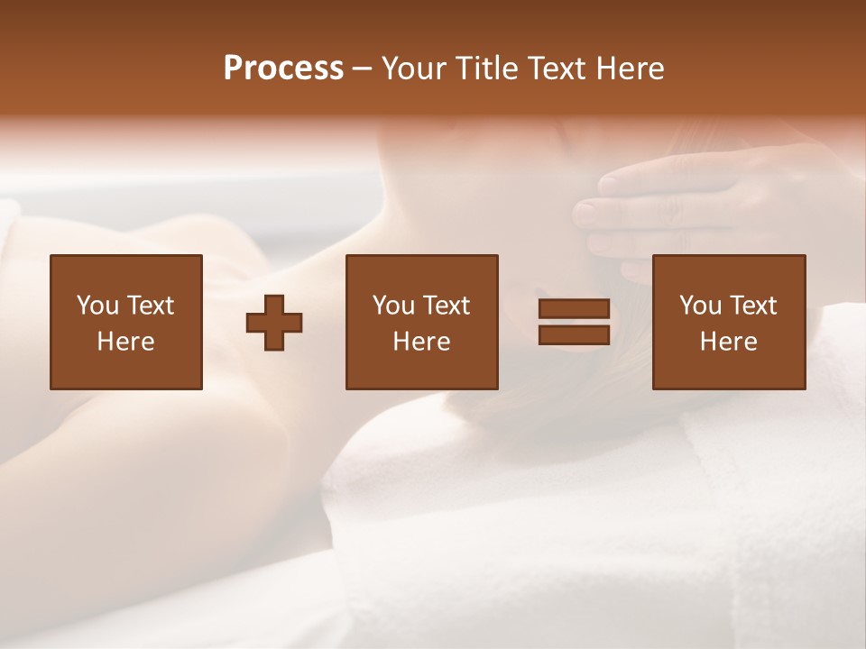Pretty Person Lying PowerPoint Template