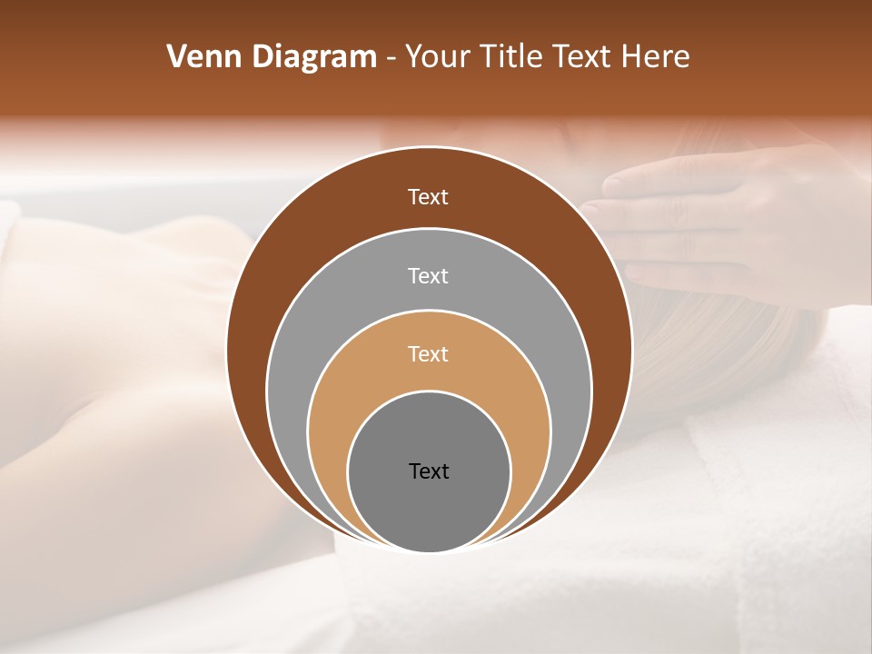 Pretty Person Lying PowerPoint Template