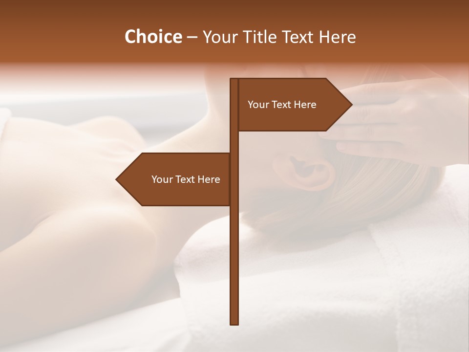 Pretty Person Lying PowerPoint Template