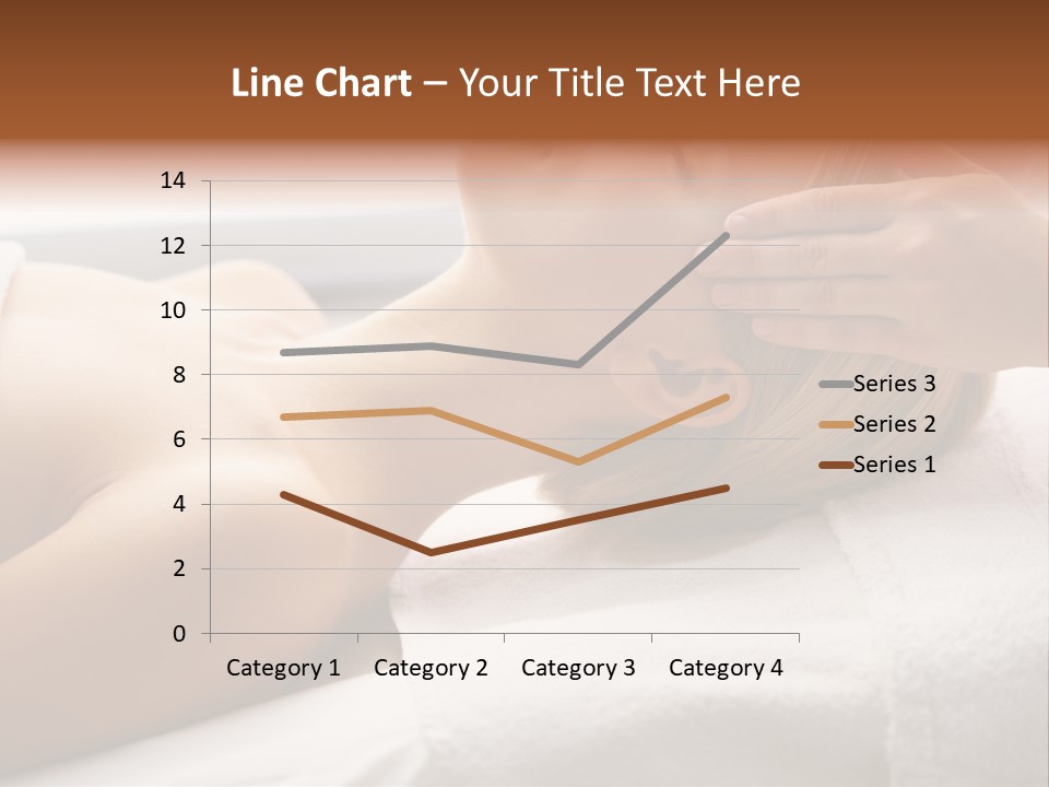 Pretty Person Lying PowerPoint Template