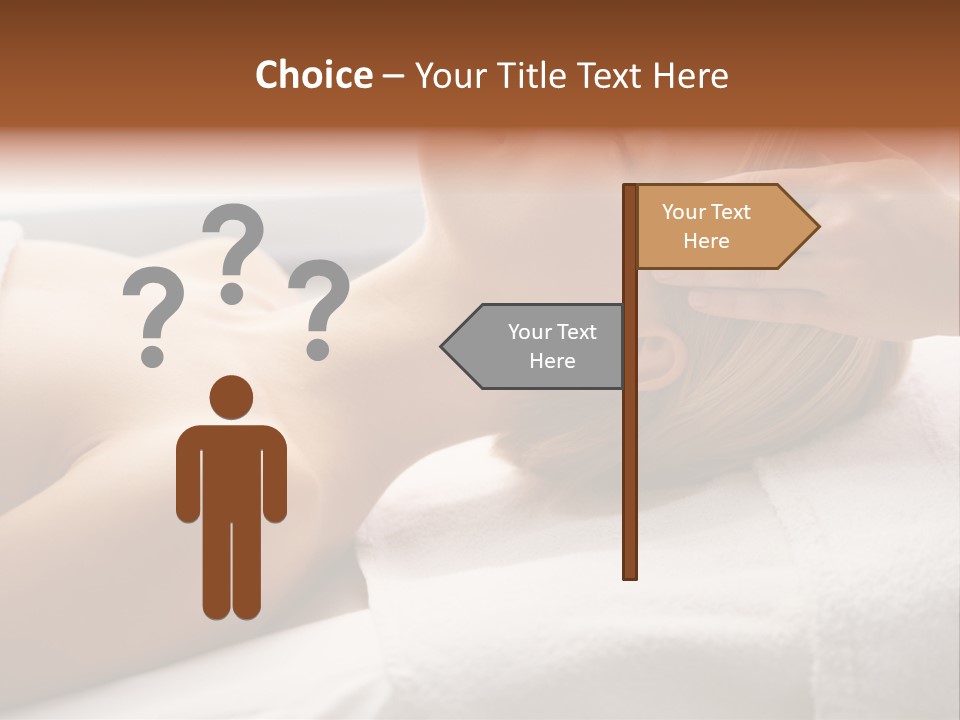 Pretty Person Lying PowerPoint Template